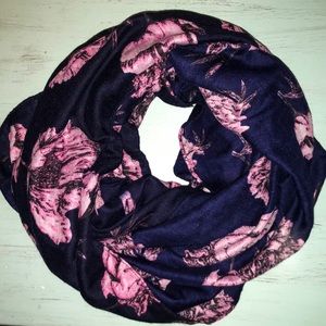 Floral Print Infinity Scarf